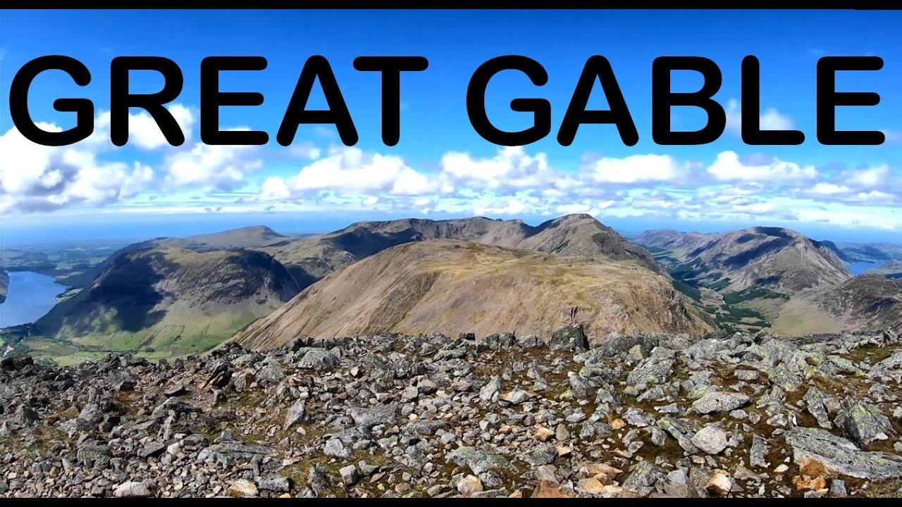 GREAT GABLE from Seathwaite Farm