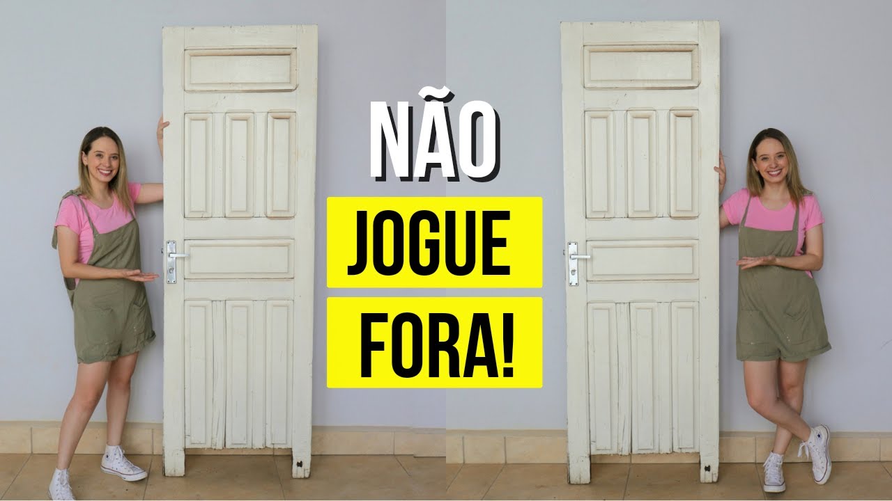 ENCONTREI essa PORTA VELHA no LIXO e TRANSFORMEI ela em algo INCRÍVEL! VEM CONFERIR! DO LIXO AO LUXO