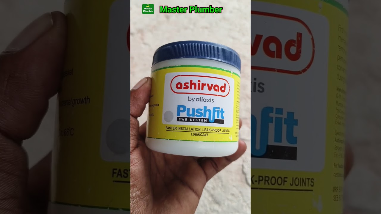 Rubber Lubricant, Ashirvad Pushfit Rubber Lubricant. #shorts #lubricant #masterplumber