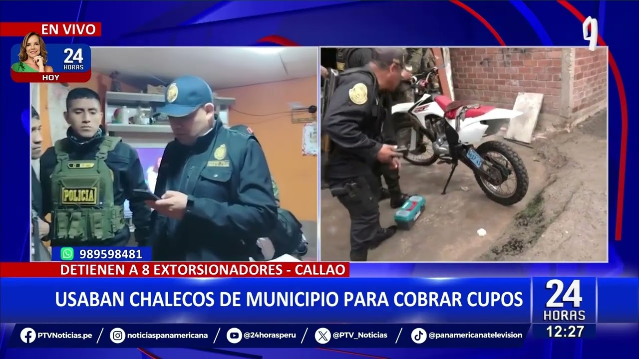 Banda usaba chalecos de municipio del Callao para cobrar cupos