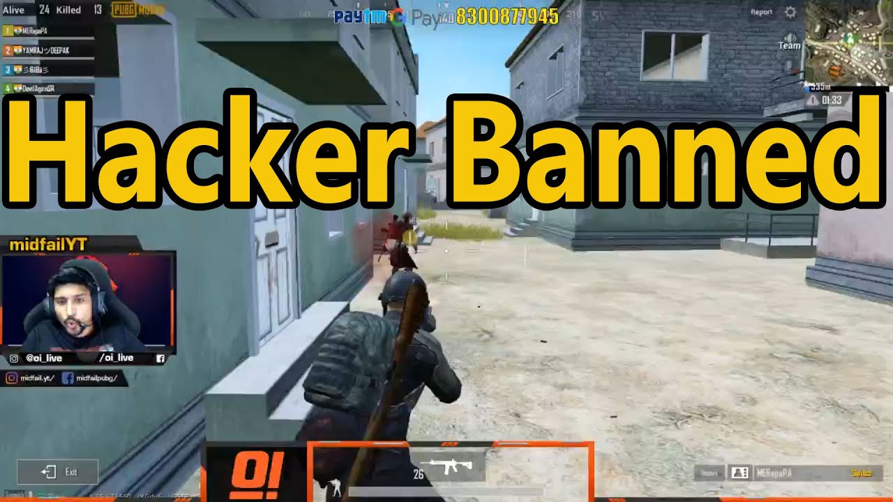 Hacker Banned after this match