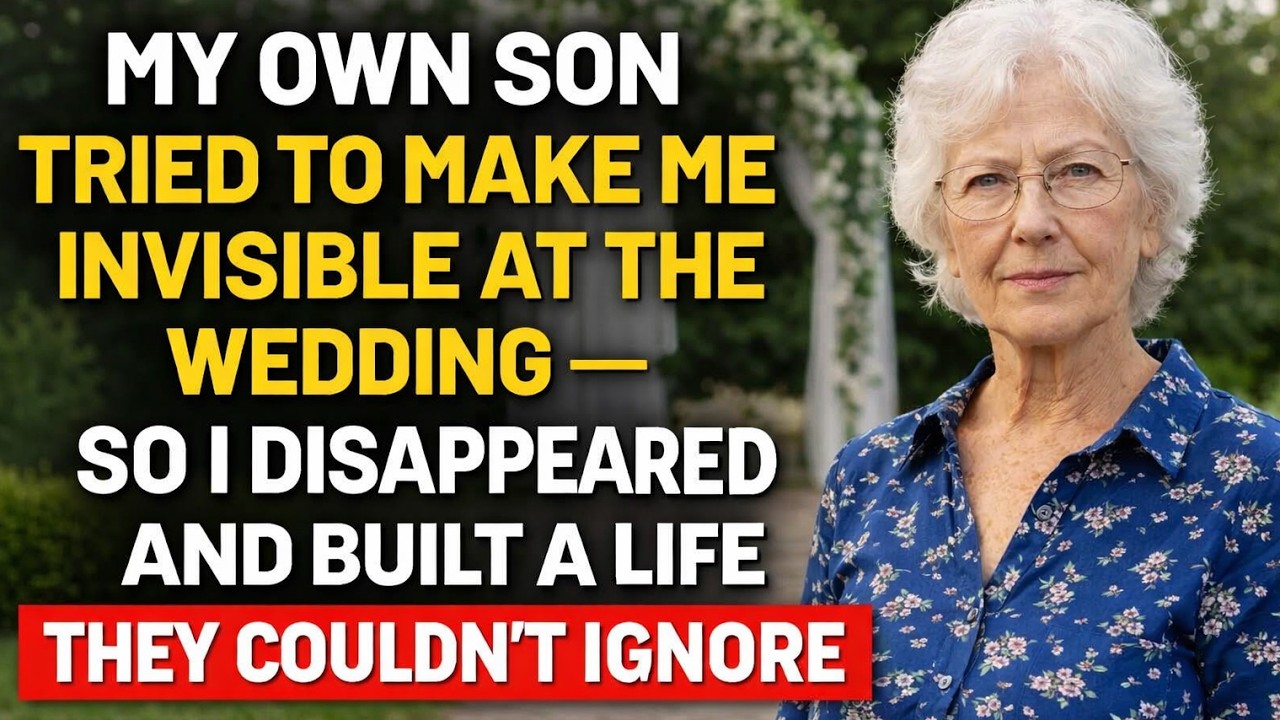 My Own Son Tried to Make Me Invisible at the Wedding —So I Disappeared and Built a Life