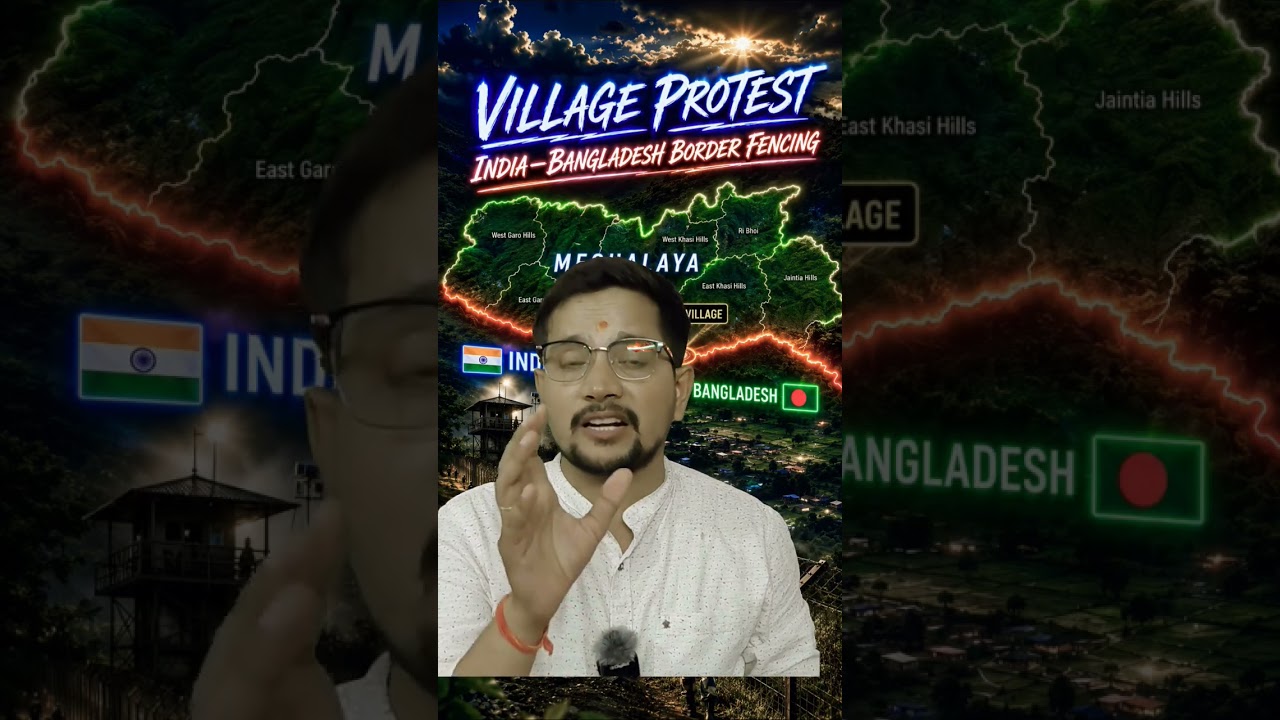 Meghalaya Protest India-Bangladesh Border Fencing Controversy | Linkong Village|VSY #shorts #viral