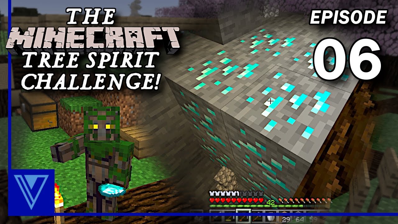 WE FOUND DIAMONDS! & Lots of Villager Trading | Tree Spirit Challenge Episode 6 | Minecraft Gameplay