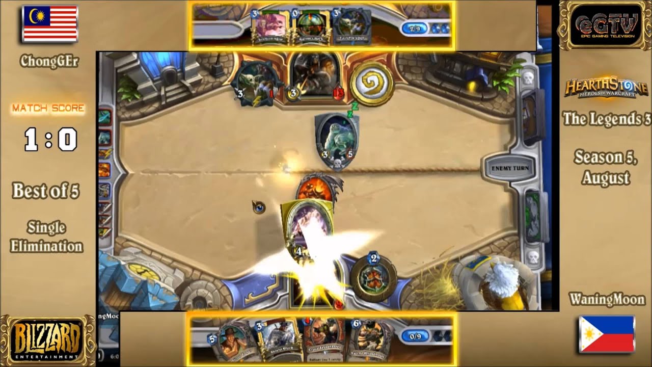 The Legends 3 by HearthstoneSEA - ChongGEr(MY) vs WaningMoon(PH)