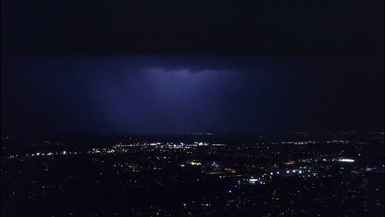 Struck by Lightning DJI Mavic Pro in a Thunderstorm at night with Lightning Storm April 2018