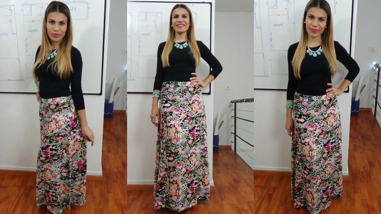 Confecção saia evasê ampla | ModaByNill