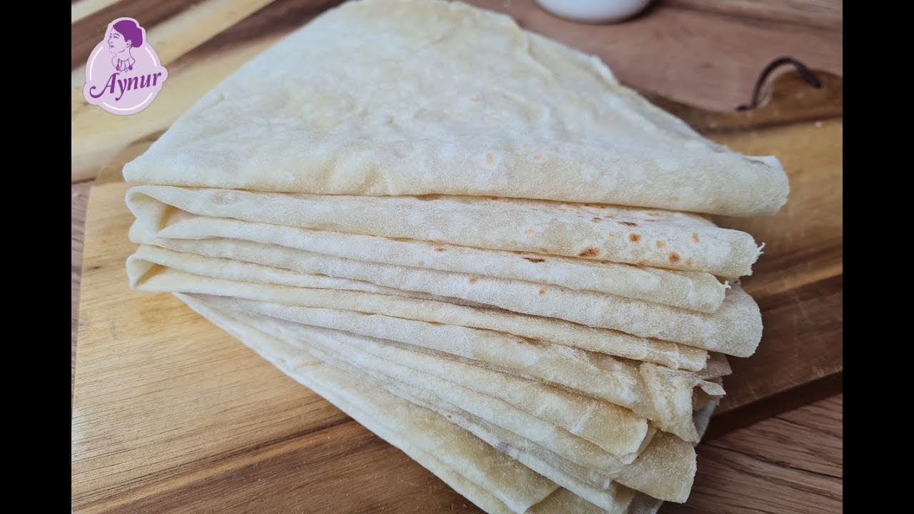 Yufka Blätter selber backen Ihr braucht nur Mehl Salz und Wasser I Ihr werdet keine mehr kaufen