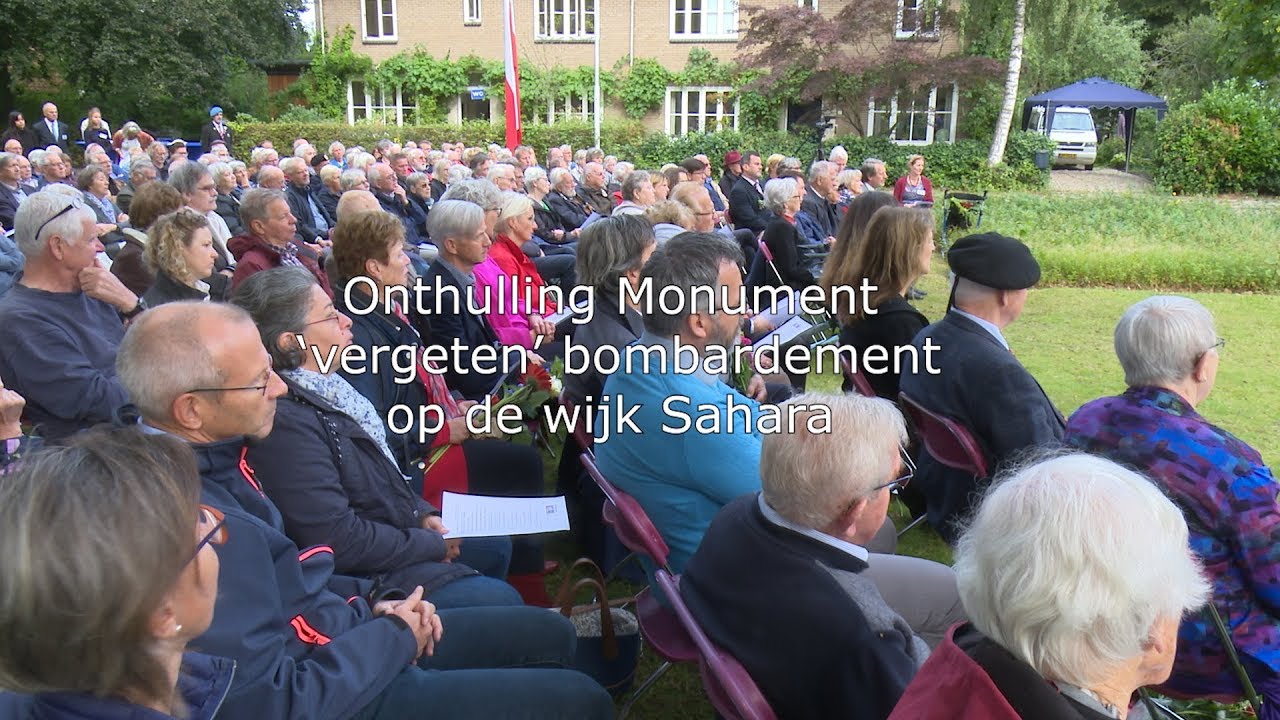 Onthulling  Monument 'vergeten'  bombardement Sahara