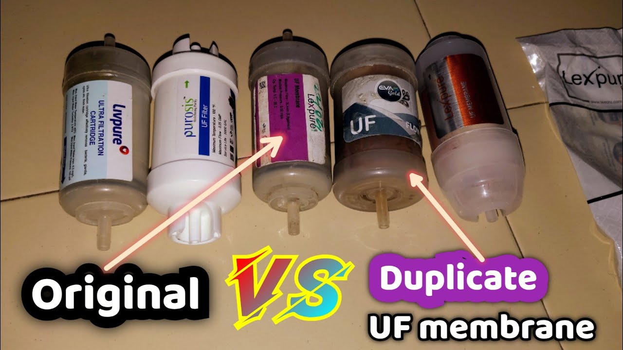 Original UF membrane vs duplicate UF membrane filter || Livpure UF membrane || Lexpure UF filter 