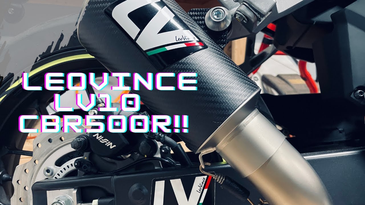 LeoVince LV￼10 slip on 2021 Honda CBR500R!!!!
