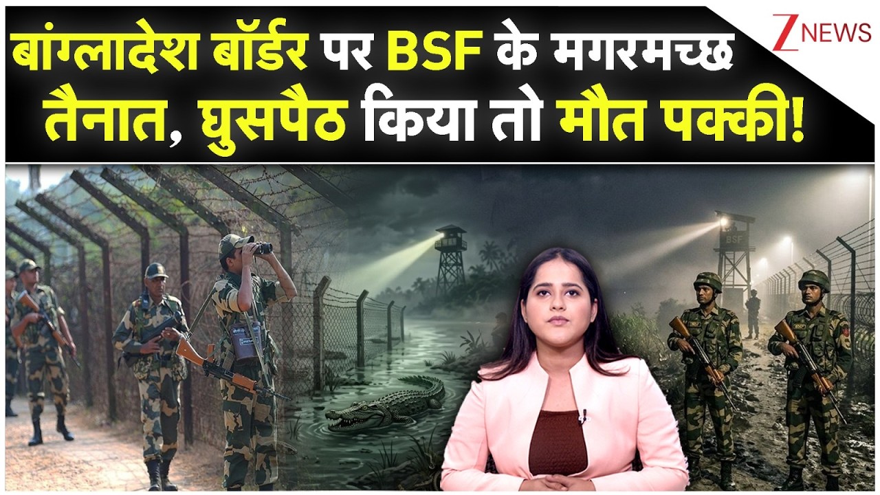 Security At Bangladesh Border: बांग्लादेश बॉर्डर पर BSF के मगरमच्छतैनात घुसपैठ किया तो मौत पक्की !