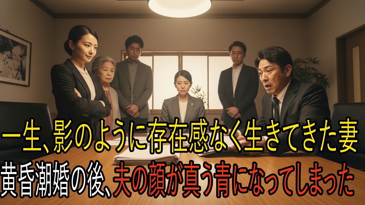 一生影のように生きてきた妻――黄昏離婚のあと、夫の顔色が一瞬で変わった