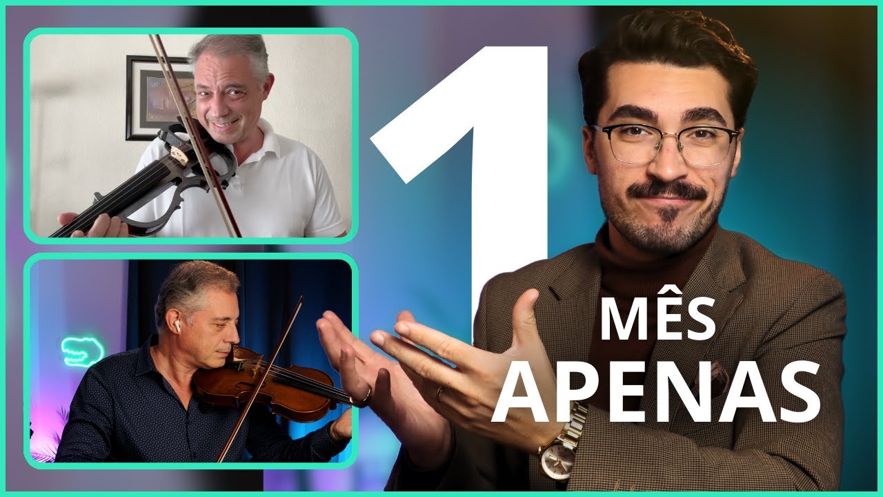 Aprendeu a tocar violino em apenas 1 mês!