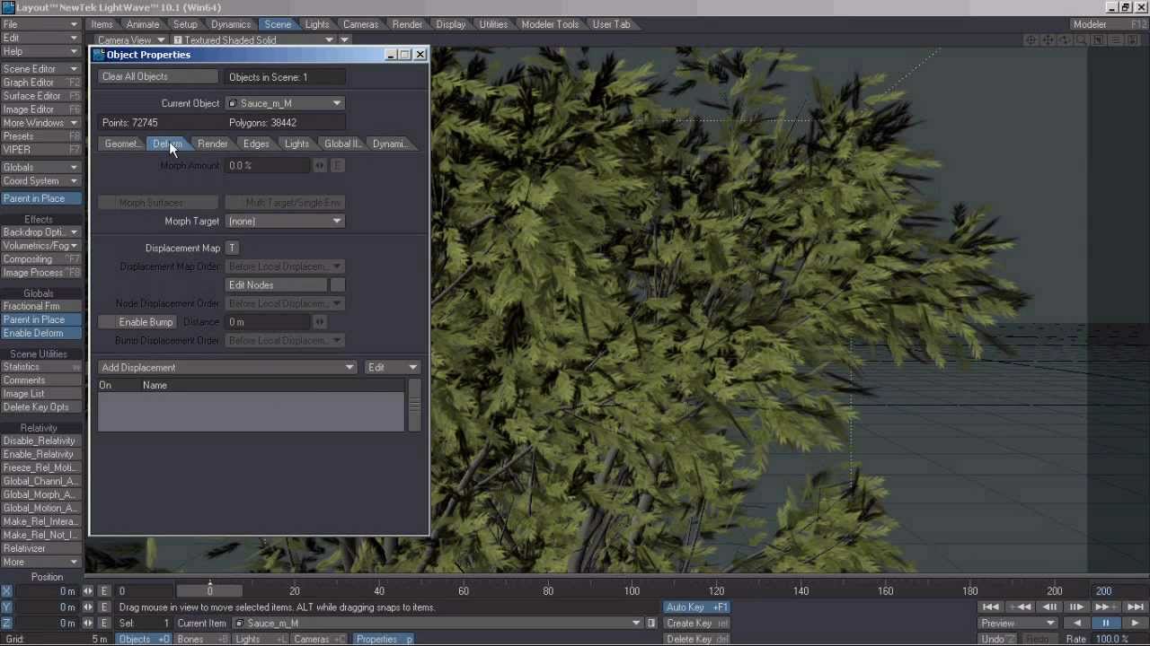 Tutorial: Tree animation in lightwave3d