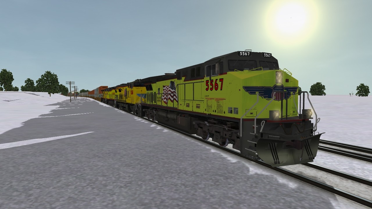 ORTS: High Speed UP C44ACCTE #5567 WB ZG2OAB-15 At Clinton, IA