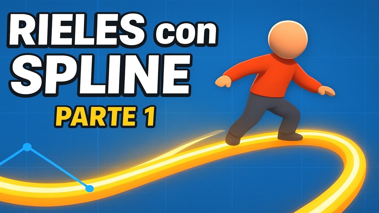 LOGR&Eacute; QUE EL PERSONAJE SE DESLICE POR RIELES! 😱 Sistema 2.5D con Spline &ndash; Parte 1