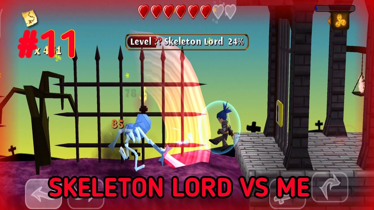 SKELETON LORD VS ME | Swordigo gameplay walkthrough part 11  | PHOENIX F-6 