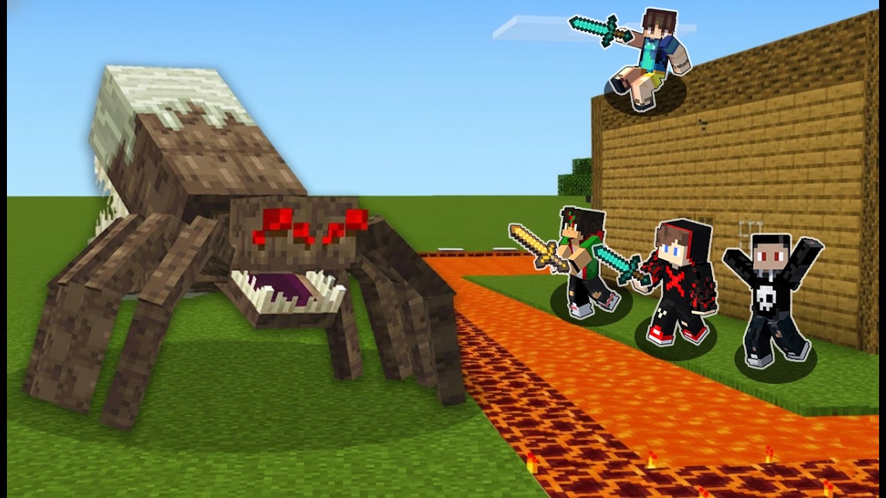 SCARY MUTANT SPIDER vs Most Secure House in Minecraft
