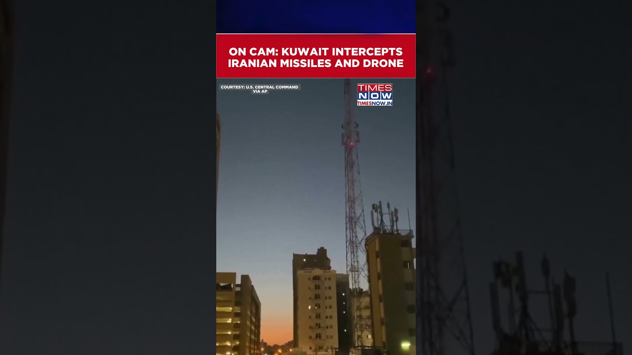 Kuwait Intercepts Iranian Drones And Missiles After US Attacks On Iran | US-Iran War #shorts