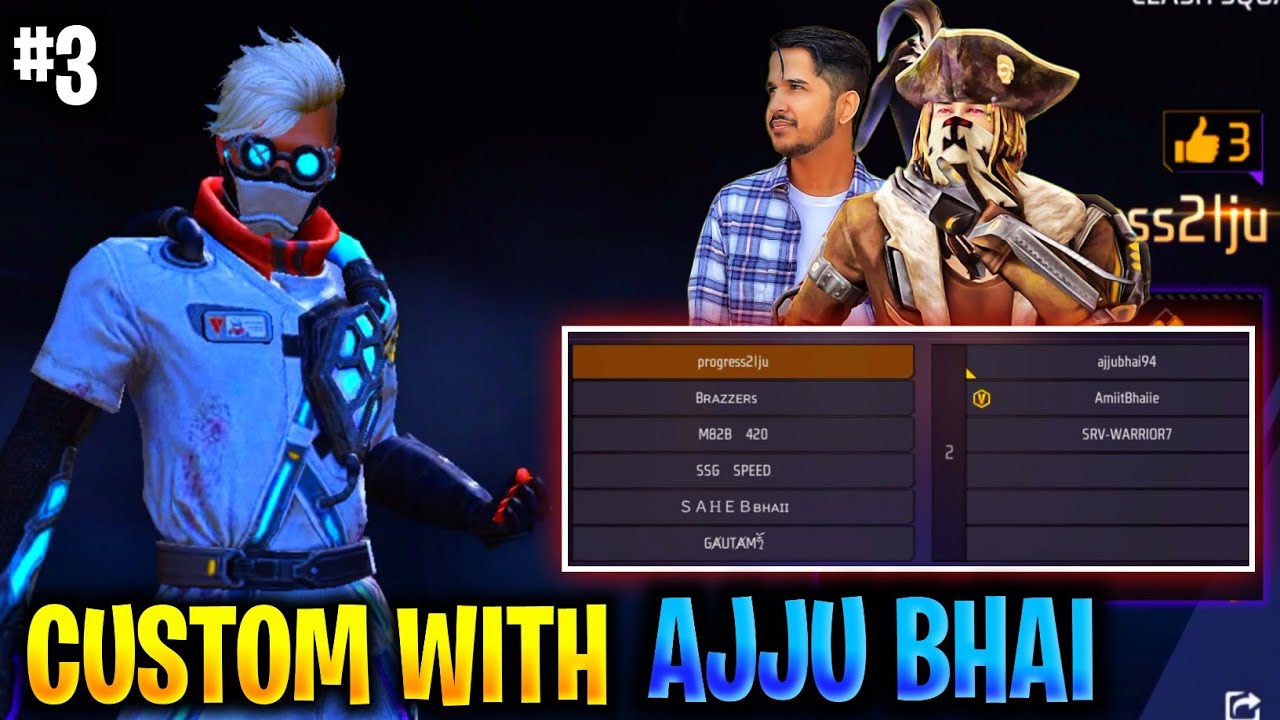 Total Gaming Challange Me In Custom 🥵 | Ajju Bhai In My Custom 😨 @TotalGaming093 @DesiGamers_