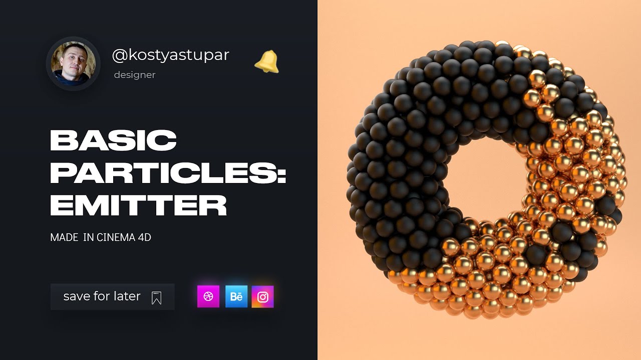 Basic Particles: Emitter | Cinema 4d