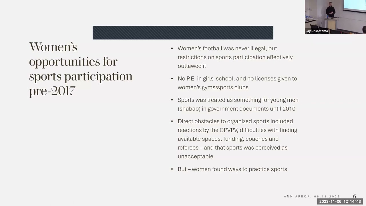 Women and the Contested Field of Saudi Football