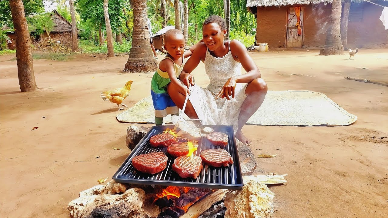 How I Grill the Perfect A5 Wagyu Steak in a Rural African Village!