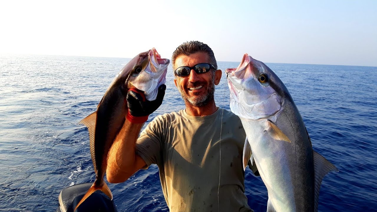 TEK HAMLE ÇİFT MİNERİ [AKYA] // DOUBLE AMBERJACK // NORTH CYPRUS FISHING