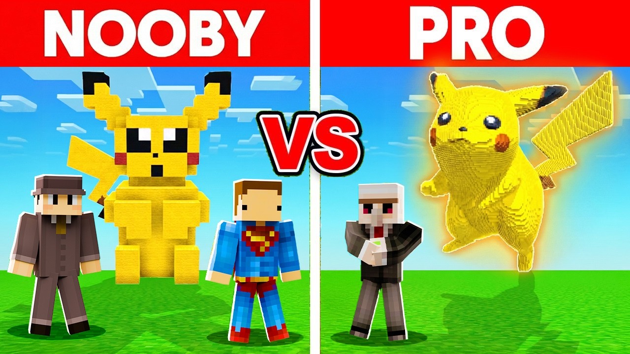 NOOBY VS PRO w KONKURSIE BUDOWANIA w MINECRAFT! ( @ZelaznyYT )