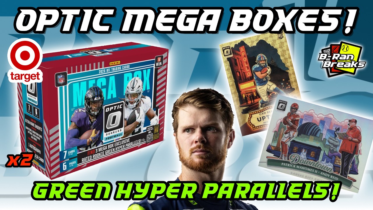 TARGET OPTIC MEGA BOXES! 🔥 SEAHAWKS ARE CHAMPS! 2025 Donruss Optic Football Mega Boxes! FIRST LOOK!
