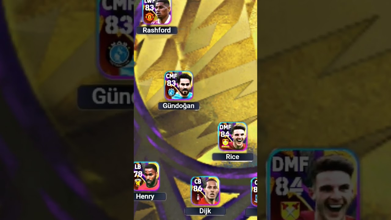 Starting eleven fans choice English league #efootball2023mobile