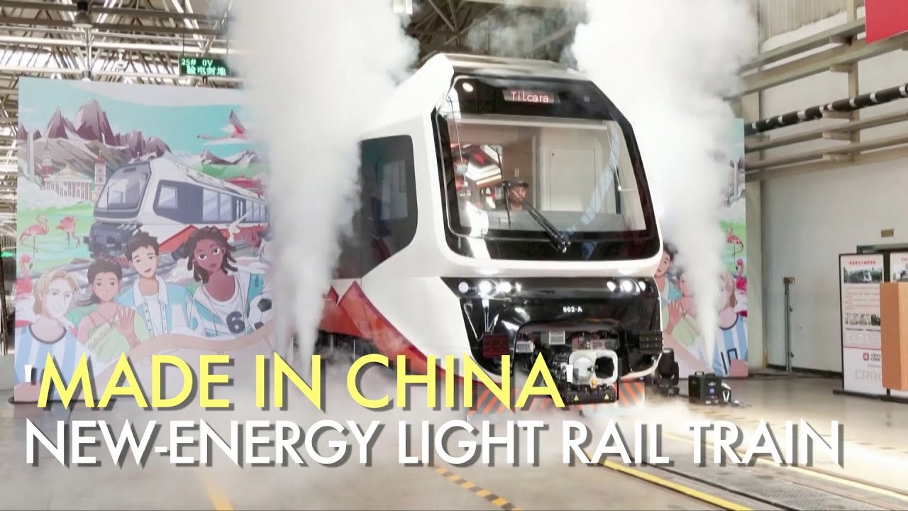 Chinese firm produces Argentina's first new-energy light rail train