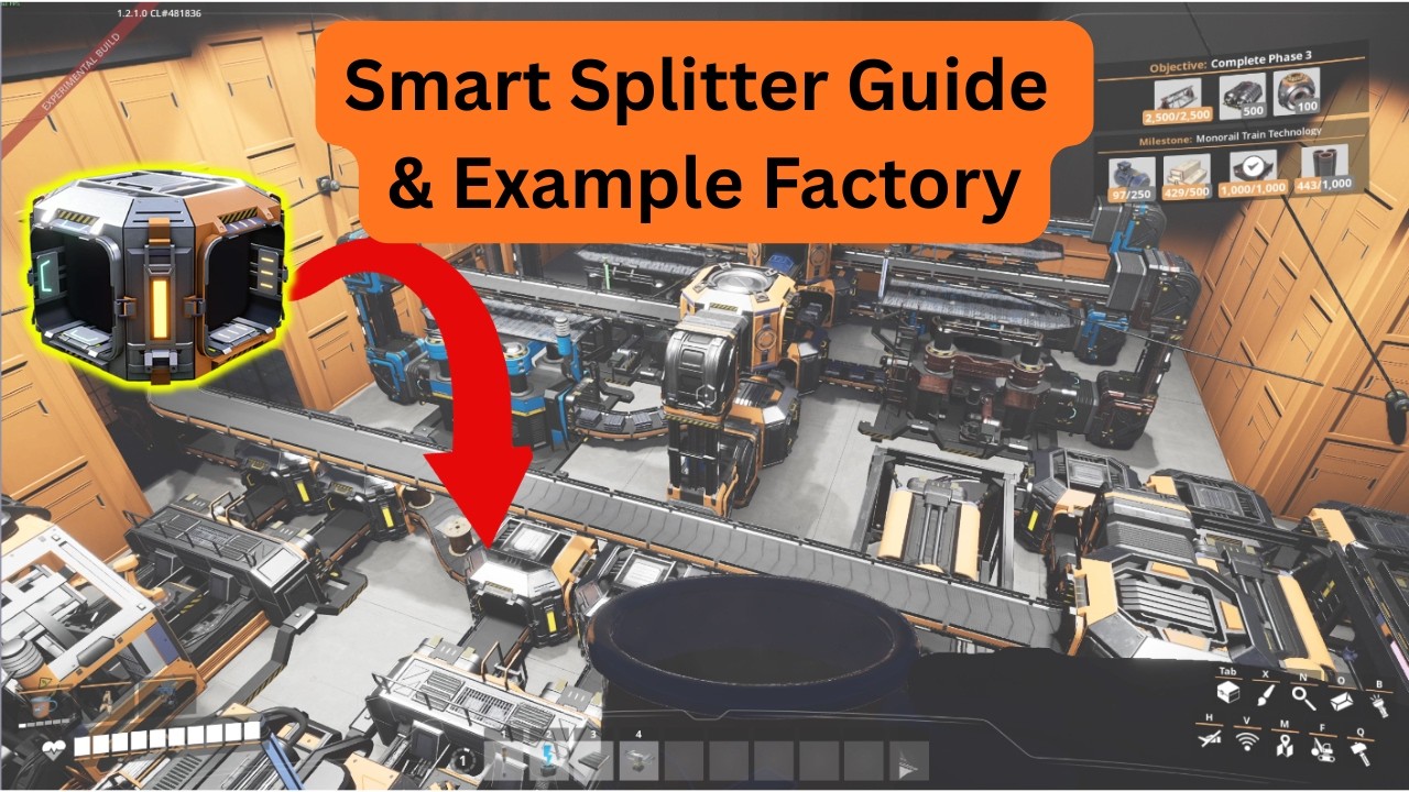 Smart Splitter Guide [Satisfactory Build Showcase #3]