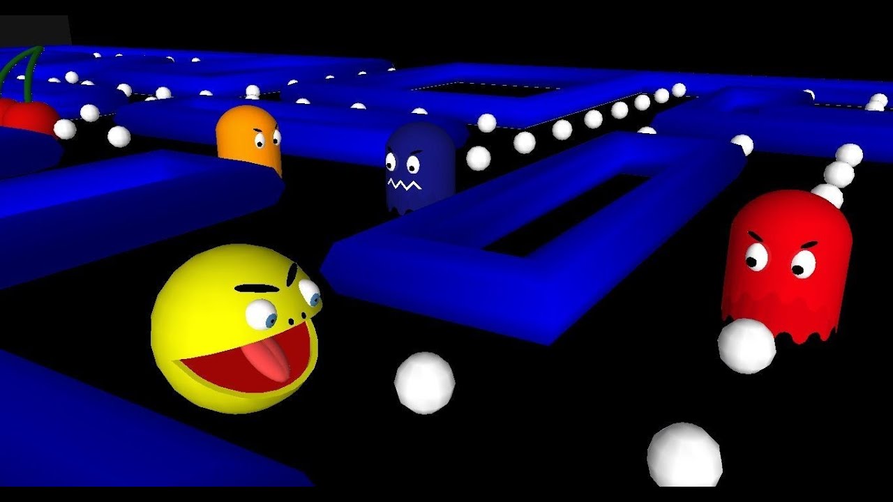 Sketchup animation PACMAN 3D