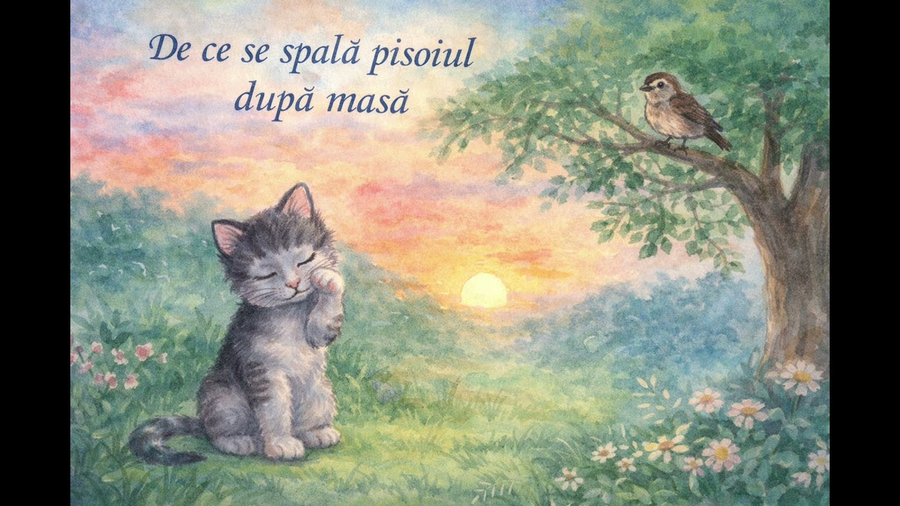 De ce se spala pisoiul dupa masa