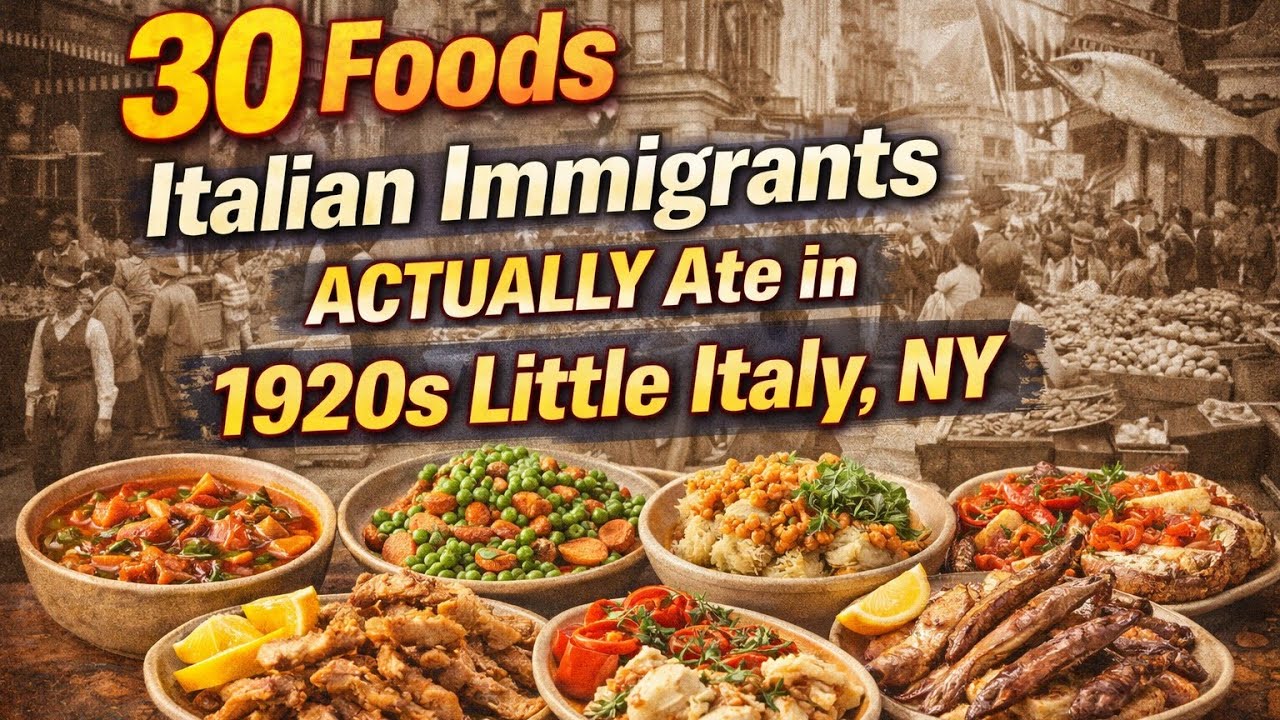 30 Foods Italian Immigrants ACTUALLY Ate in 1920s Little Italy