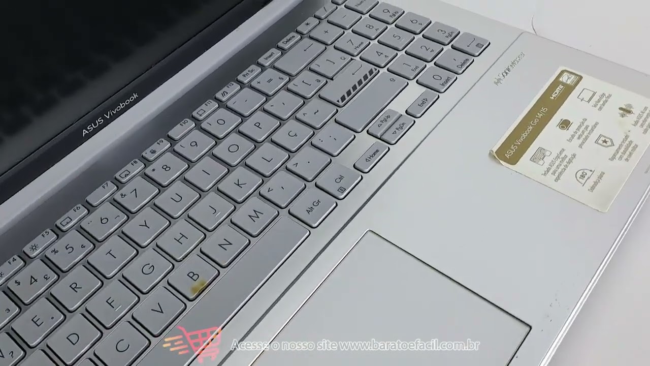 ASUS VIVOBOOK GO com Processador Intel Core i3 12ª Geração   RAM 4GB   HD 128GB SSD   TELA 15 6