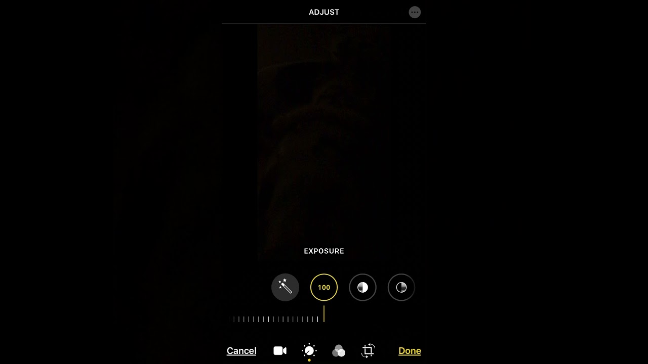 How to edit a dark video into visible [apple] [mobile]