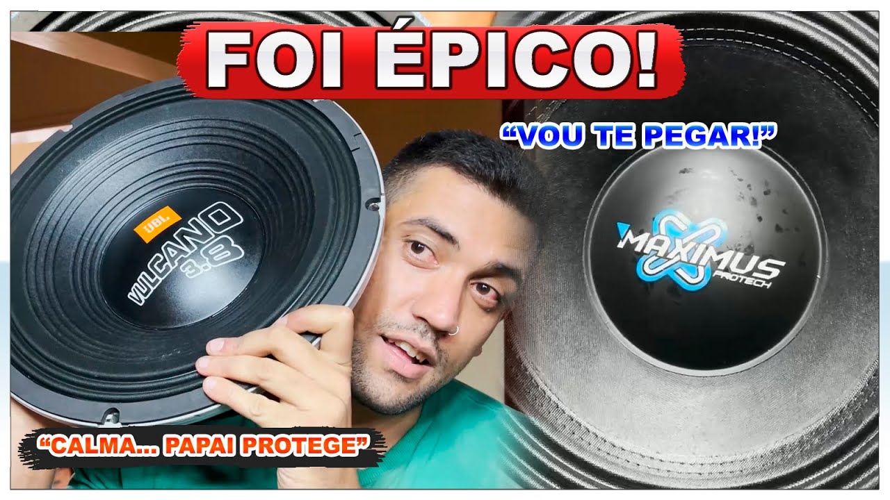 TRETA! Woofer/Subão Protech 1900 vs JBL Vulcano 3.8 15 Pol.