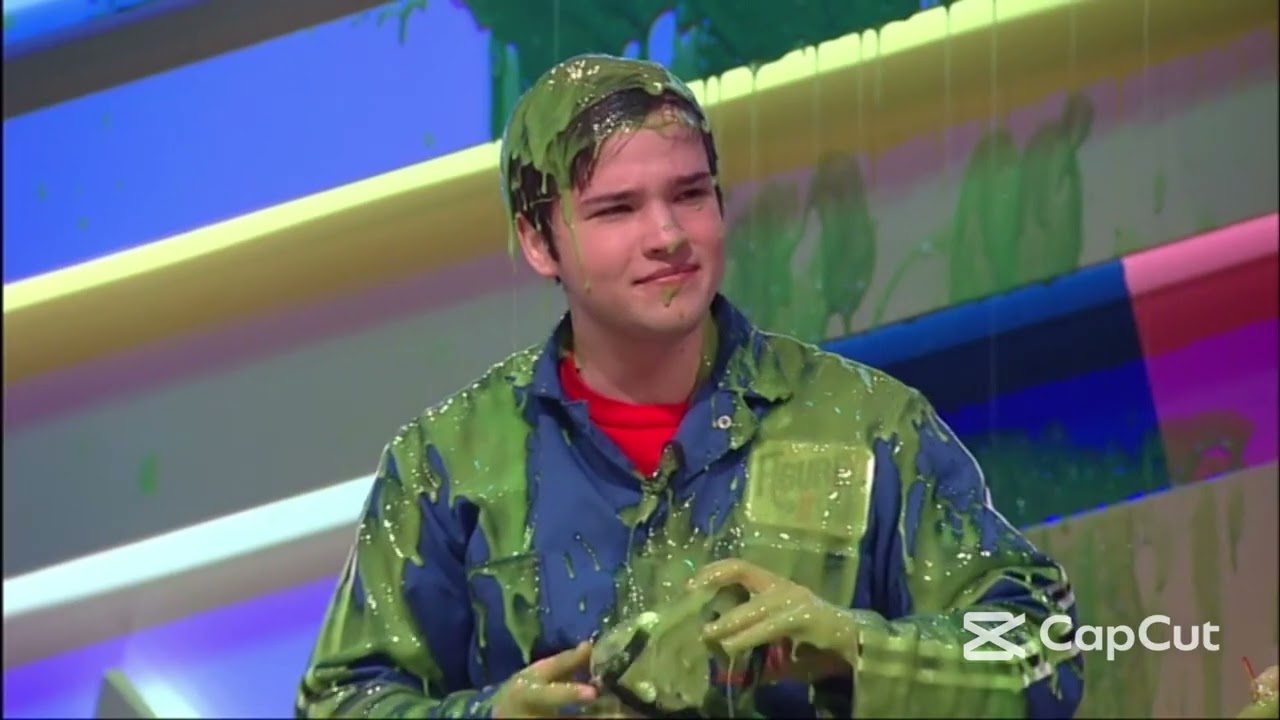 Matt Bennett, Nathan Kress And Ashley Argota Got Slimed on Figure It Out ( Nickelodeon )