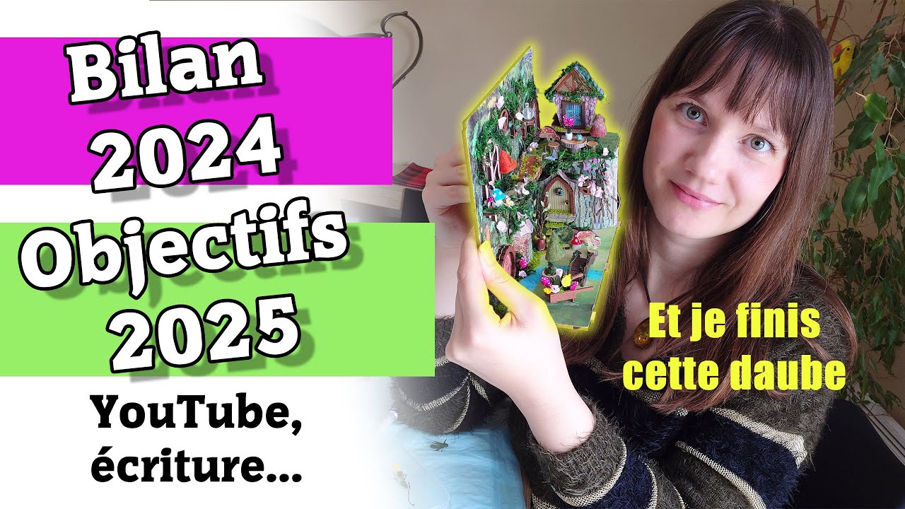 Mes RÉUSSITES et ÉCHECS de l'année 2024 et OBJECTIFS 2025 (écriture, Youtube et Booknook)