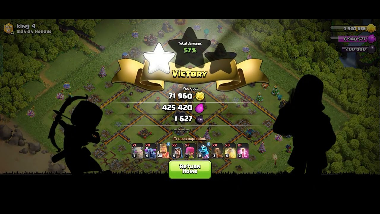 Bara bara attack gamit ang pekka at golem #clashofclans #coc 