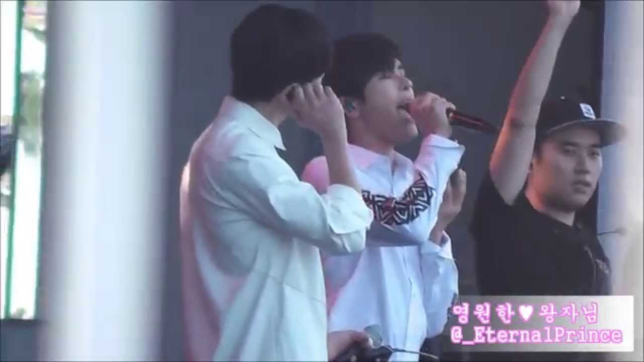 150814 DMZ PEACE CONCERT INFINITE L HOYA - 내일 말고 지금 바로 (REHEARSAL×본방 ver.)
