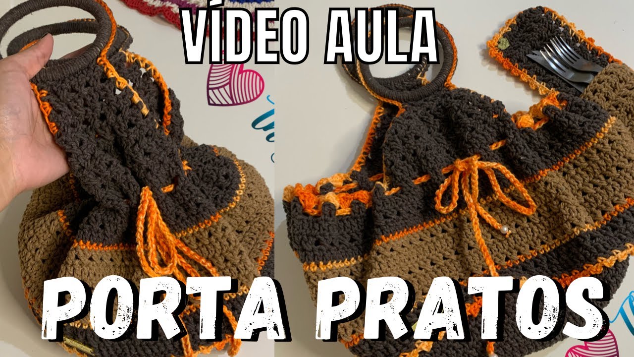 PORTA PRATOS EM CROCHÊ - Vídeo aula