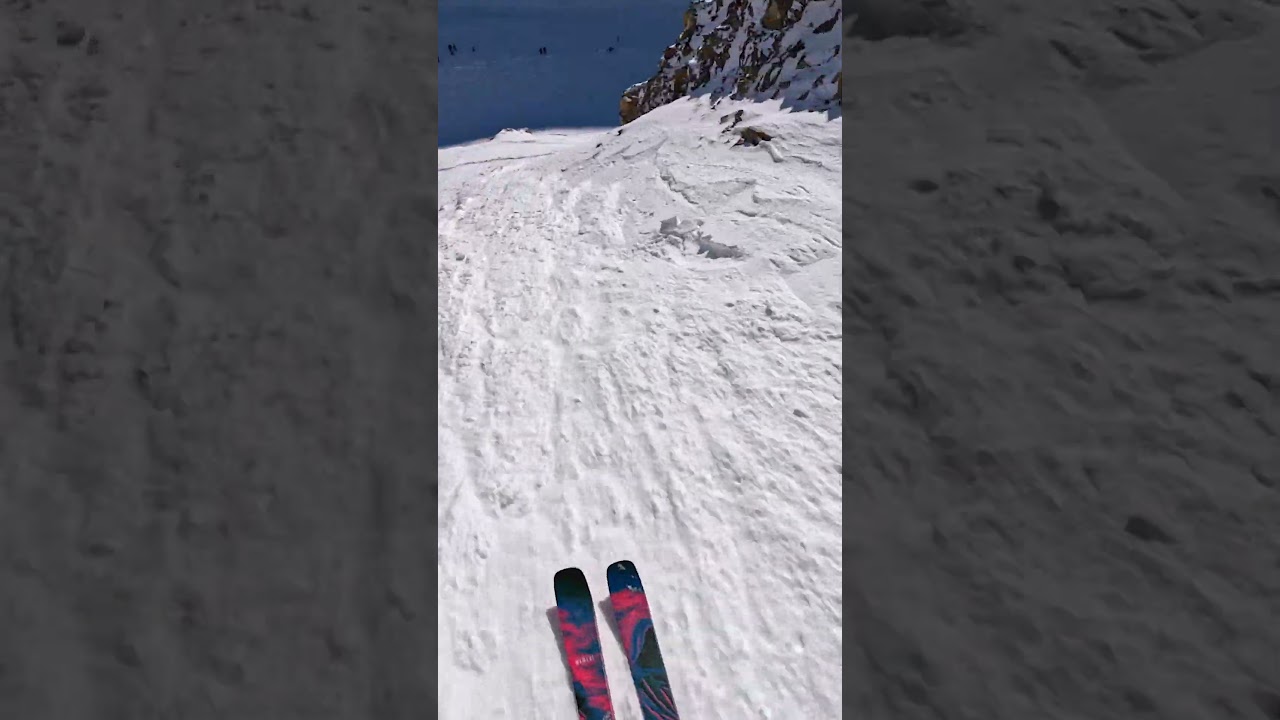 GoPro | Insane Ski Chute Straightline POV | Wyatt Smith #Shorts #Ski