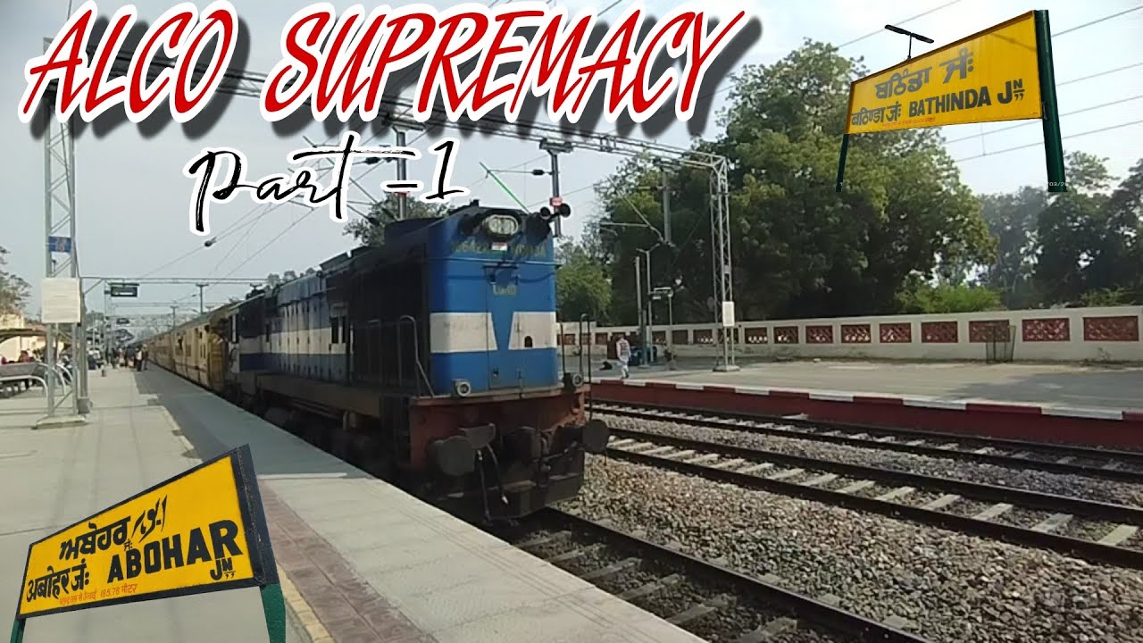 Bathinda to Giddarbaha full journey behind single alco🔥||Shri ganganagar passenger