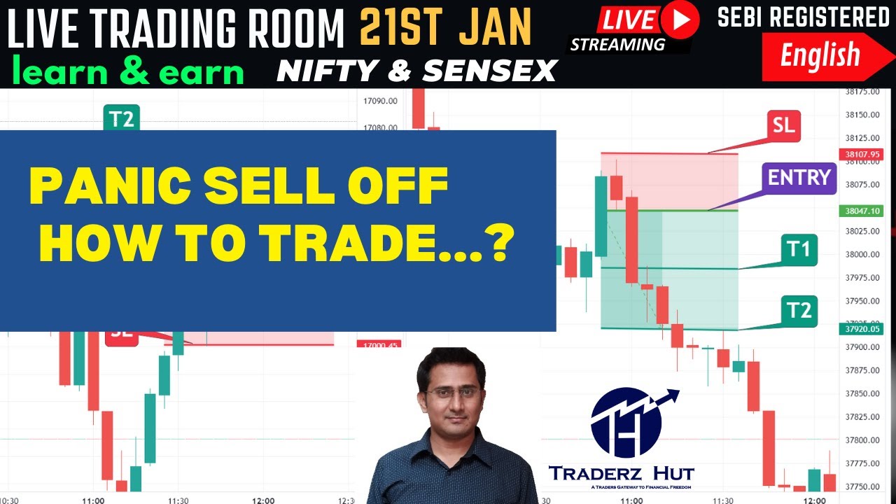 🔴Live Nifty intraday trading | sensex live trading | Live options trading | 21 JAN Part 1