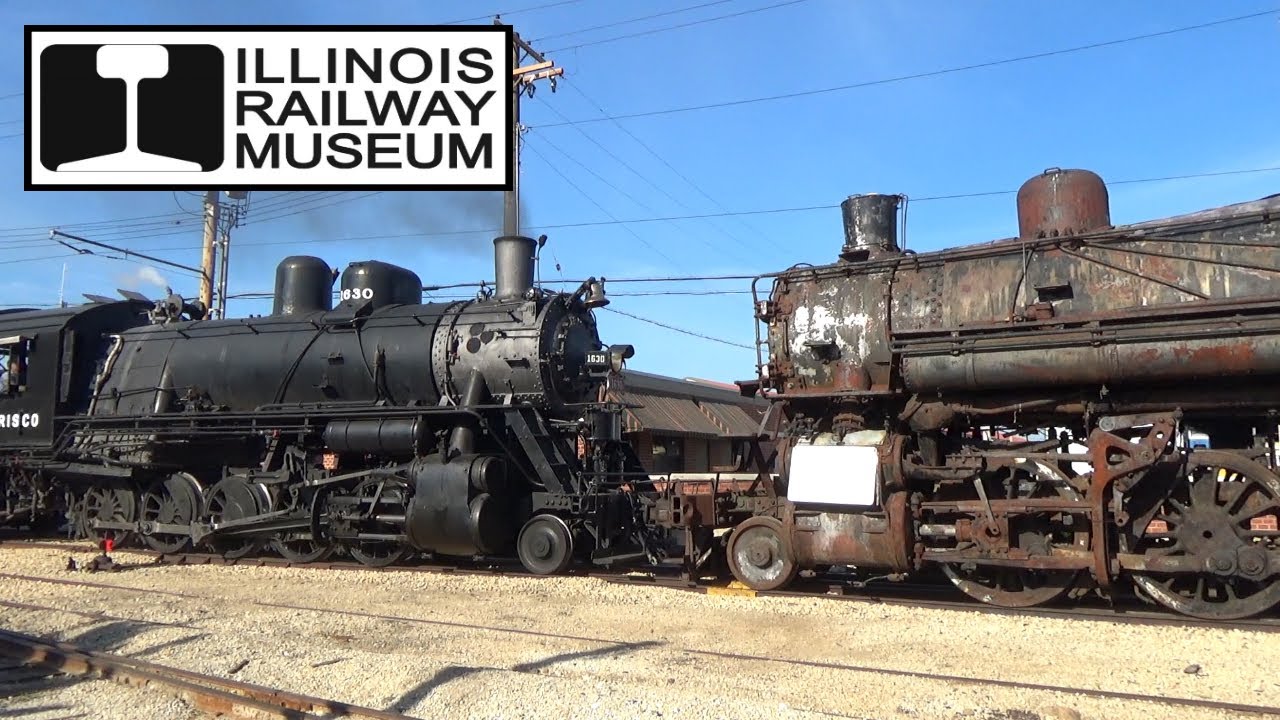 Illinois Railway Museum - Awesome Afterhours Switching w/ 1630 and other Steamers!