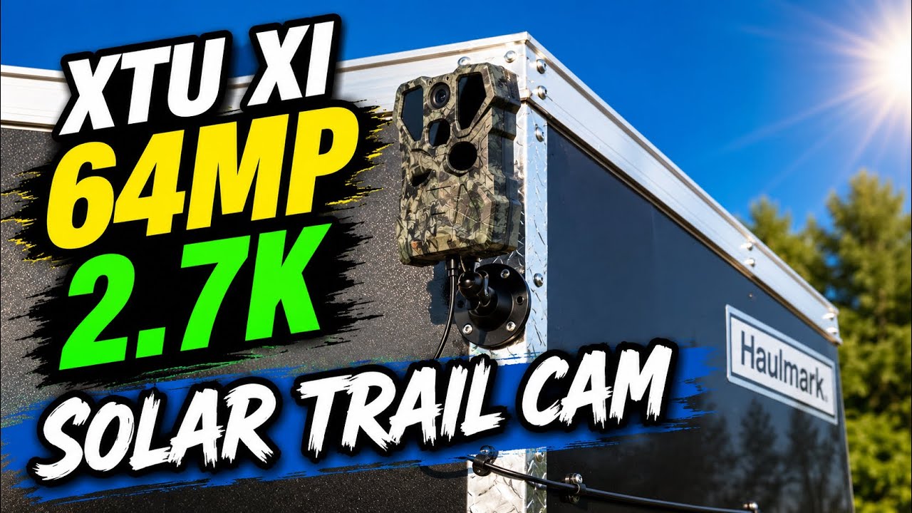 XTU X1 64MP 2.7K Solar IP66 Waterproof Powered Trail Camera